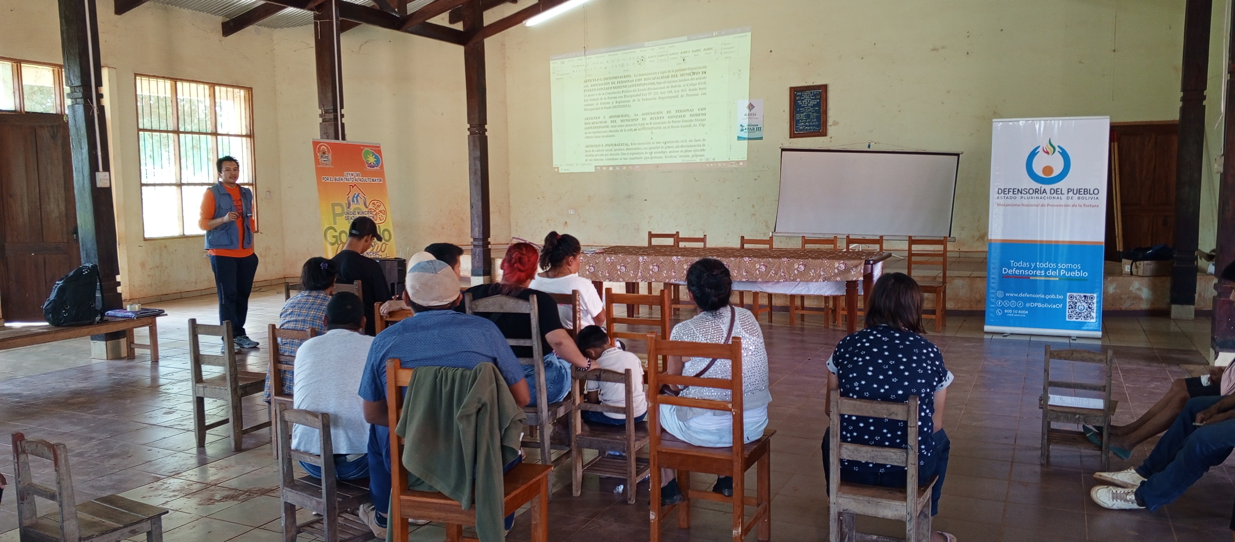 DEFENSORÍA DEL PUEBLO TRABAJA EN LA REVISIÓN DEL ESTATUTO Y REGLAMENTO DE PERSONAS CON DISCAPACIDAD DEL MUNICIPIO DE GONZALO MORENO, CON MIRAS A VIABILIZAR SU PERSONERÍA JURÍDICA