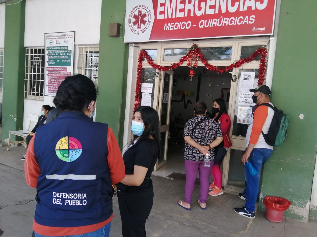 DEFENSORÍA DEL PUEBLO EXIGE A AUTORIDADES EN SALUD ASUMIR MEDIDAS PARA FORTALECER LA CAPACIDAD DE ATENCIÓN A PACIENTES COVID-19 EN EL DEPARTAMENTO DE TARIJA