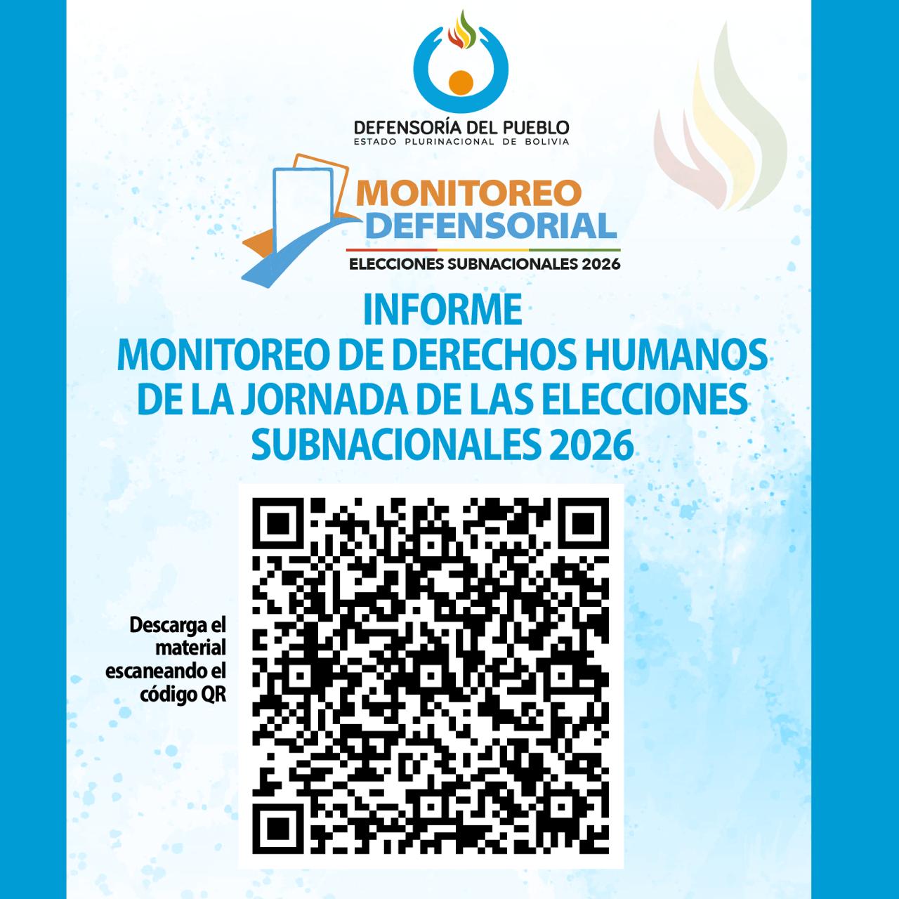 La Defensoría del Pueblo insta a fortalecer la accesibilidad, optimizar la logística electoral y reforzar la coordinación interinstitucional en futuros procesos electorales