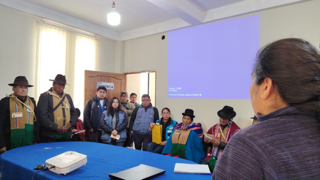 Defensoría del Pueblo continúa facilitando trabajo coordinado del Comité Interinstitucional para la Protección de los Recursos Hídricos de Viacha y Jiliris de las comunidades
