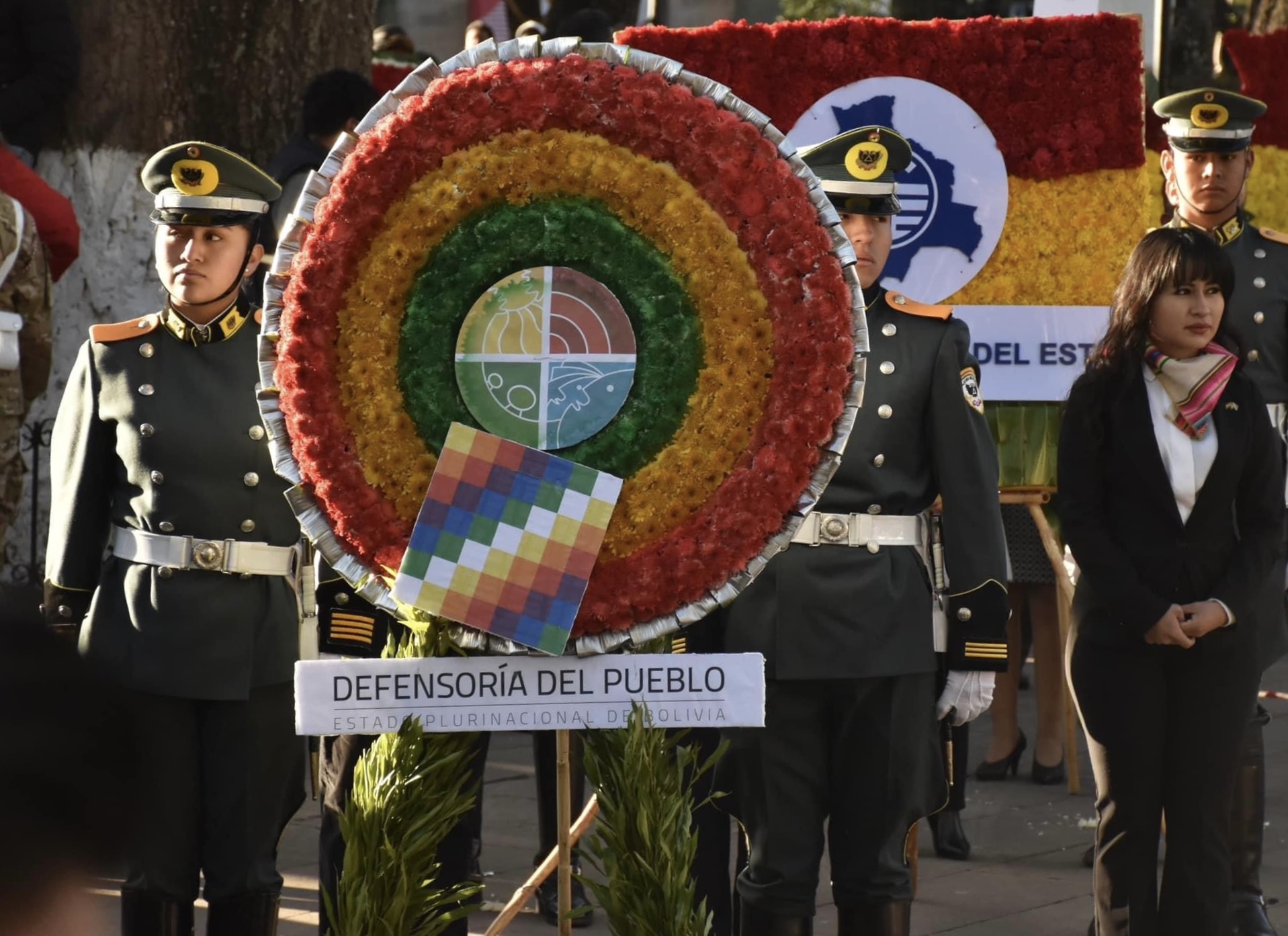 Defensor del Pueblo reivindica la convivencia pacífica entre bolivianos en el 198 aniversario patrio