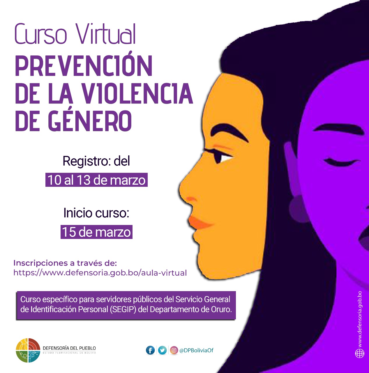PREVENCIÓN DE LA VIOLENCIA DE GÉNERO - V4 (SEGIP ORURO)