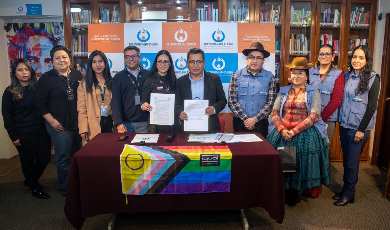 DEFENSORÍA DEL PUEBLO Y ONG IGUAL SUMAN ESFUERZOS PARA FORTALECER LOS DERECHOS DE LA POBLACIÓN LGBTIQ+ EN BOLIVIA