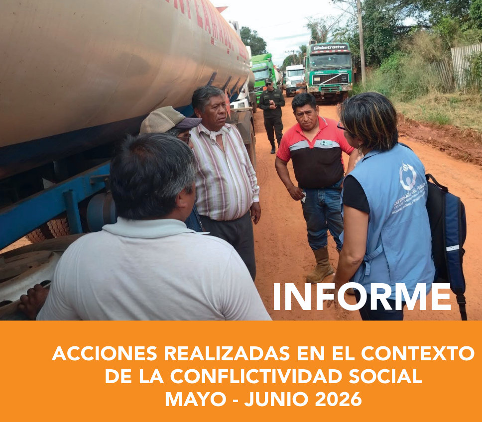 Acciones realizadas en el contexto de la conflictividad social Mayo - Junio 2026