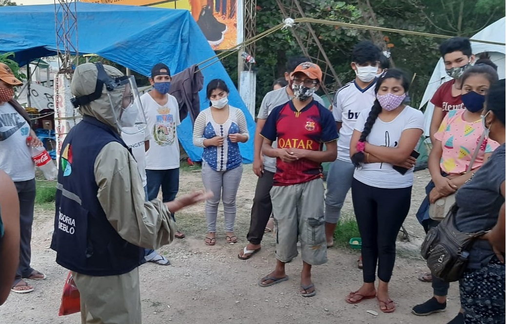 Defensoría del Pueblo evidencia condiciones de abandono de 40 migrantes bolivianos en la frontera con Brasil