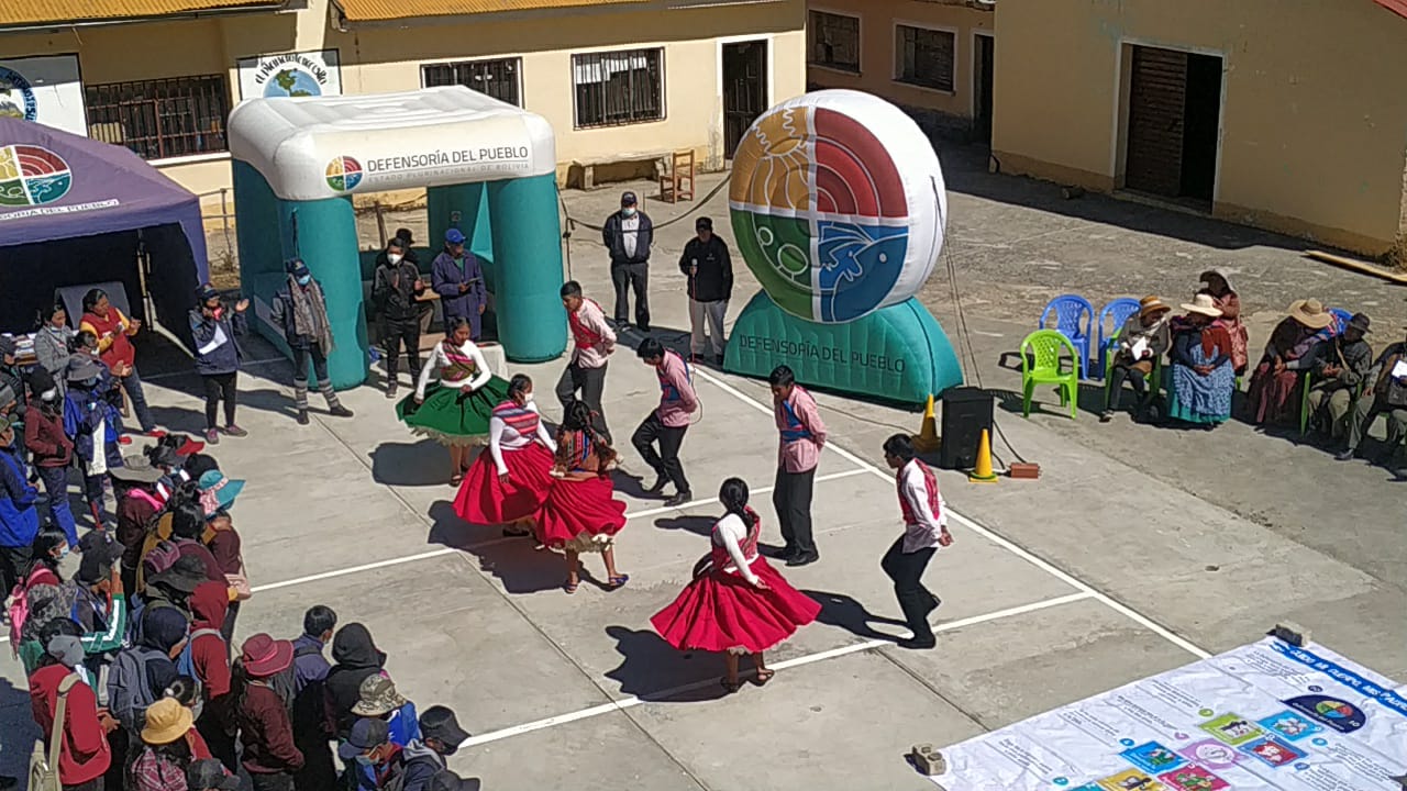 Coordinación Regional El Alto realizó feria y talleres de promoción de los derechos humanos en la comunidad Jancko Amaya