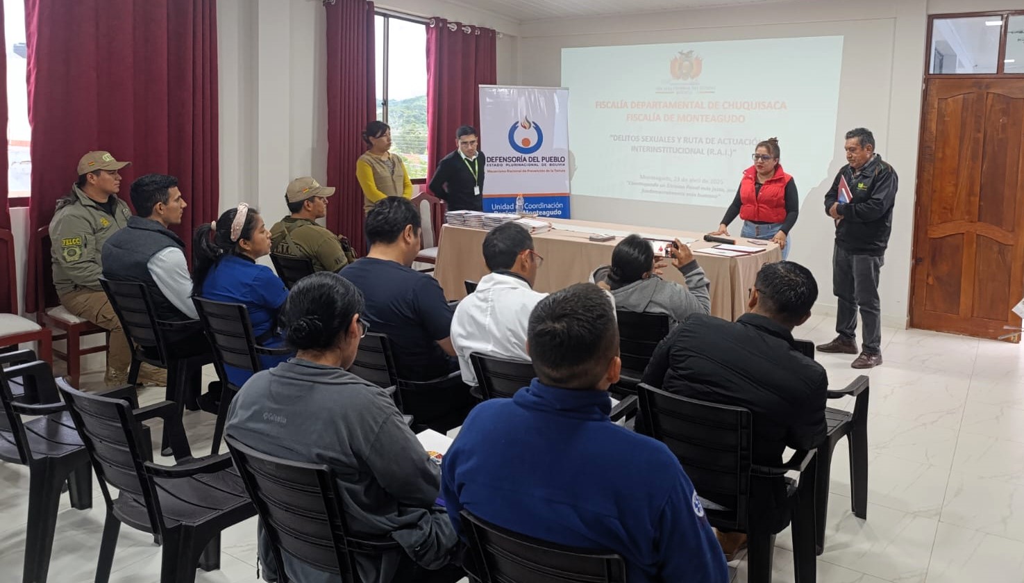 Defensoría del Pueblo socializa los alcances de la Sentencia Constitucional 206/2014, referente a la Interrupción Legal del Embarazo en el municipio de Monteagudo