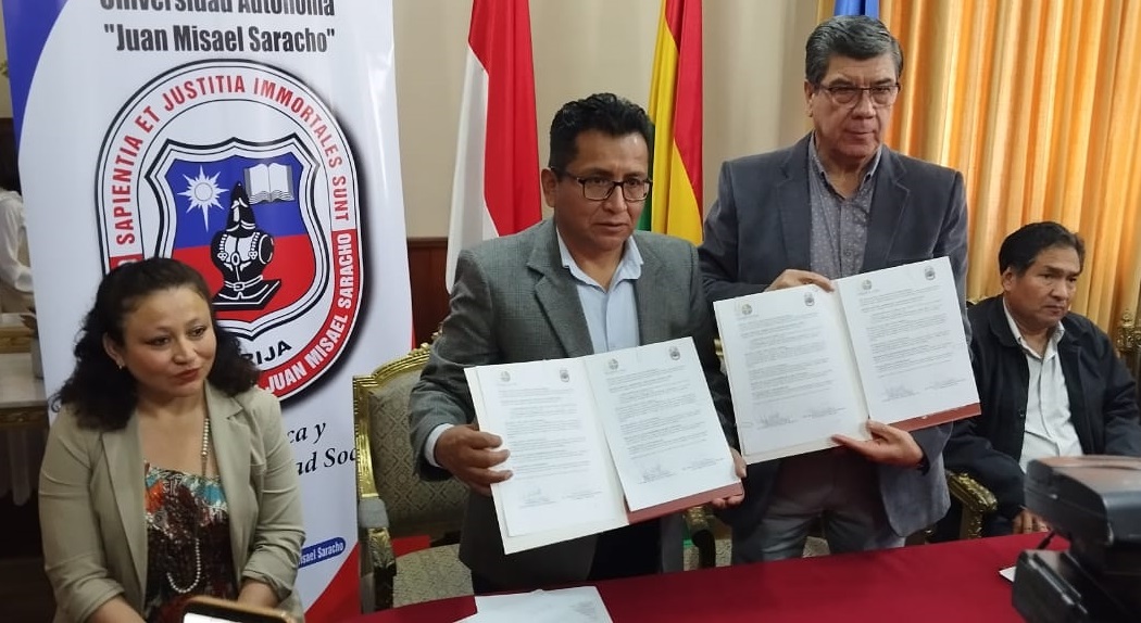 Promoción en derechos humanos se afianza con acuerdo entre la Defensoría del pueblo y la Universidad Juan Misael Saracho de Tarija