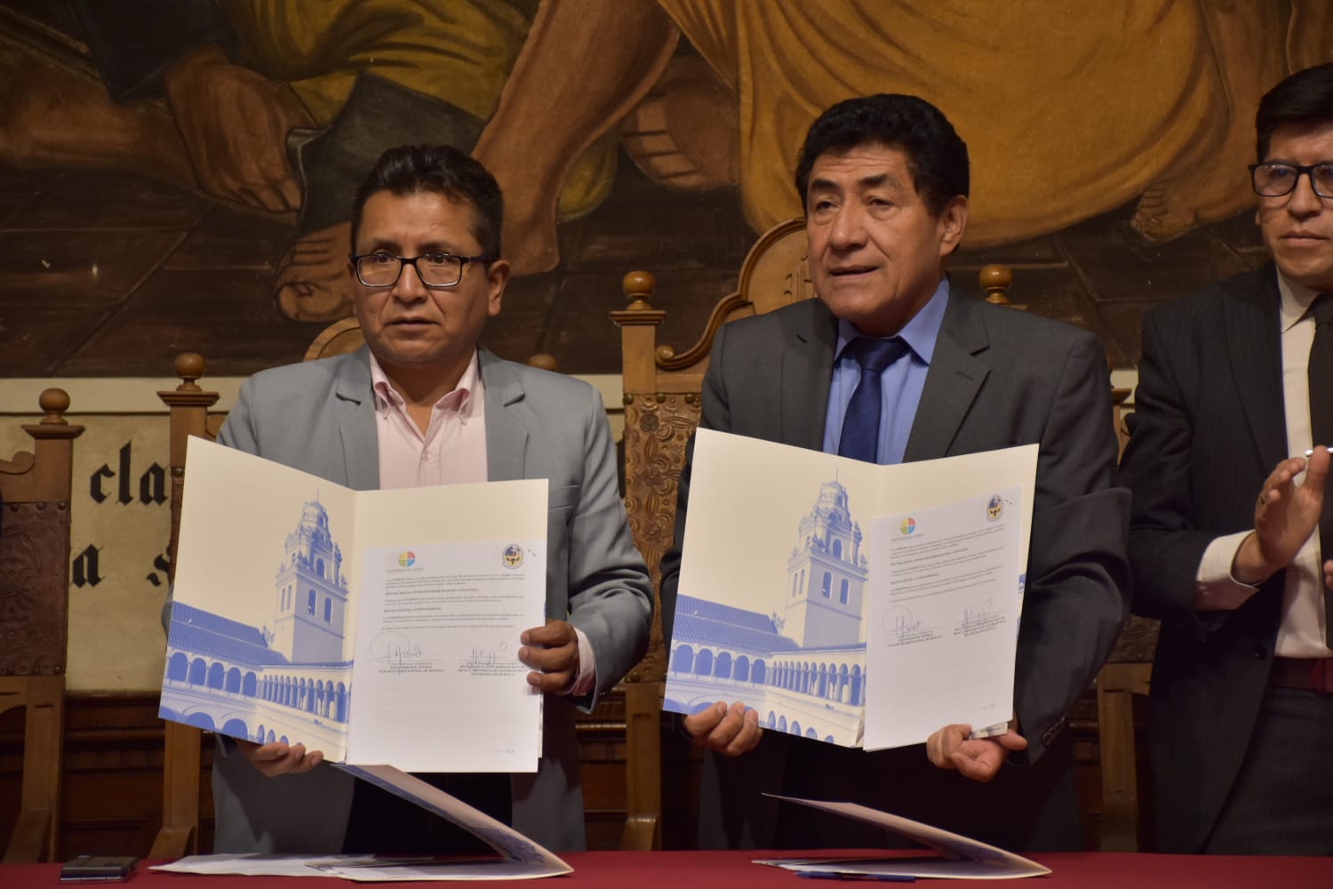 Promoción de los Derechos Humanos será fortalecida con la firma de convenios entre la Defensoría del Pueblo y Universidad San Francisco Xavier