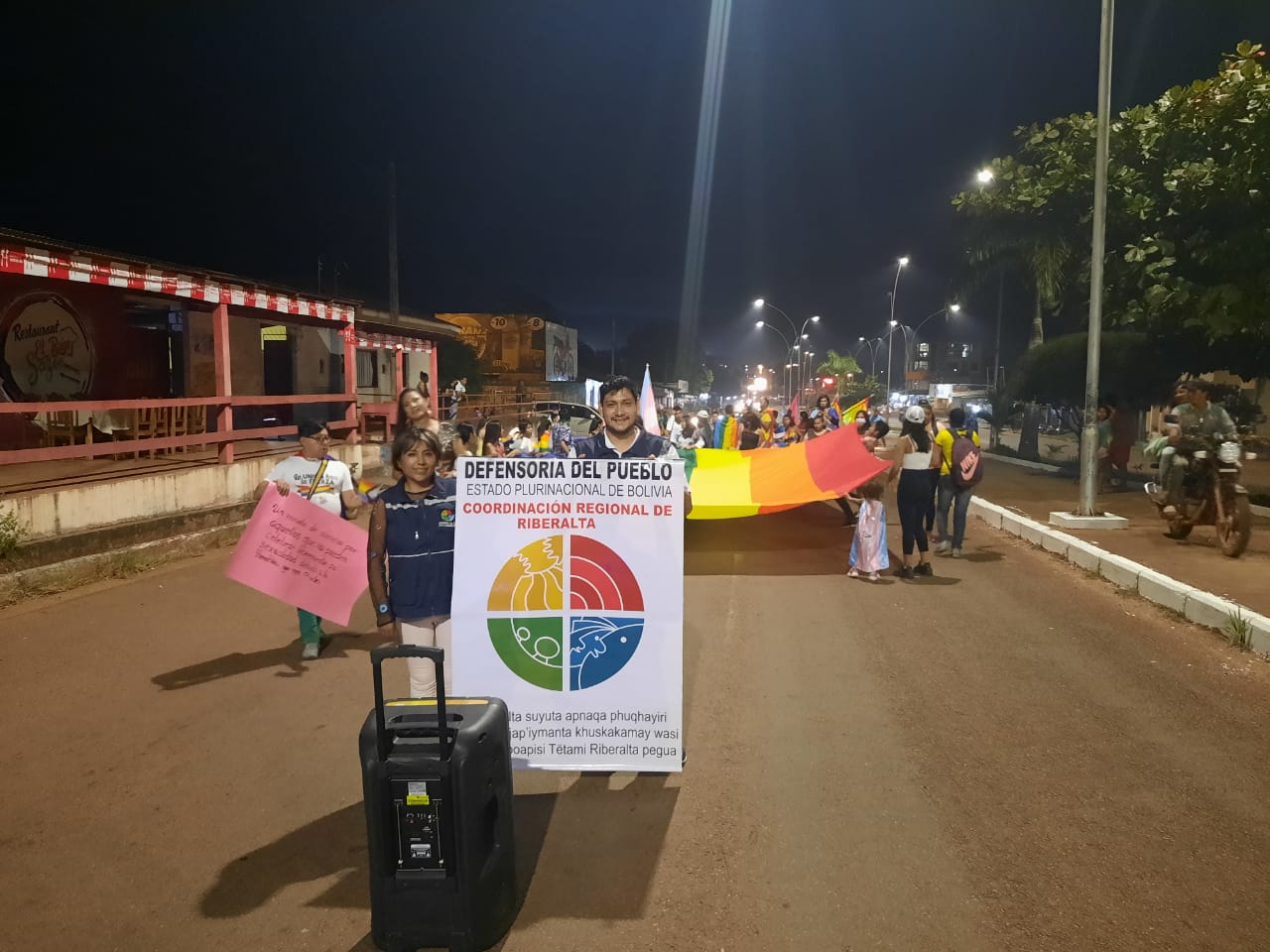 Defensoría del Pueblo participó de La Marcha por las Diversidades Sexuales y  de Género en Riberalta