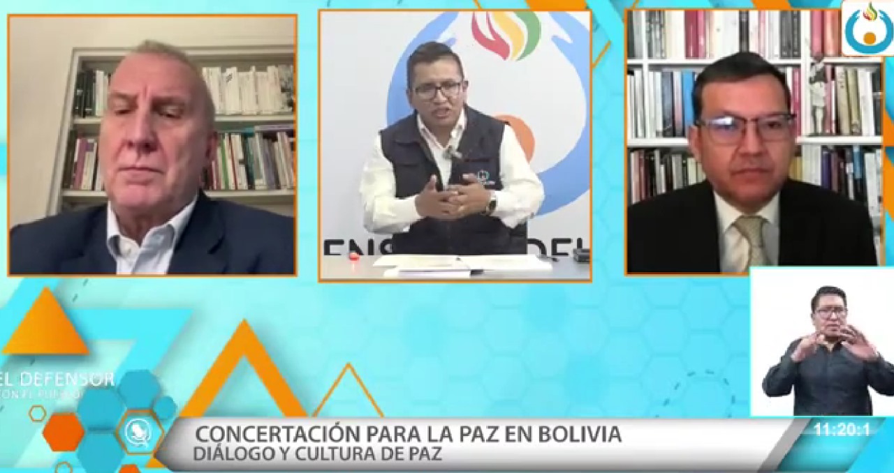 DEFENSOR DEL PUEBLO AFIRMA QUE SE DEBE REPENSAR EN LA CONFLICTIVIDAD CON LA VISTA PUESTA EN LA RECOMPOSICIÓN SOCIAL A TRAVÉS DEL DIÁLOGO