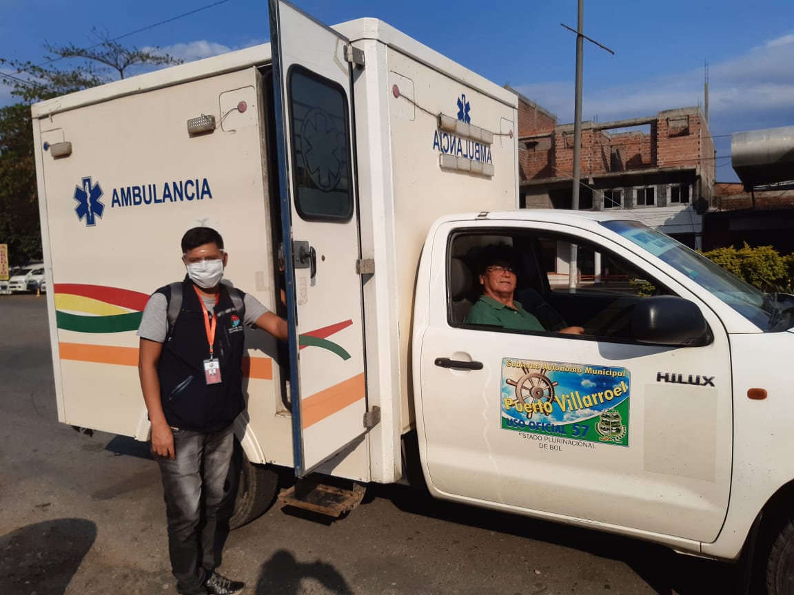 DEFENSORÍA DEL PUEBLO – REGIONAL CHAPARE REALIZA   GESTIONES DEFENSORIALES ANTE LOS BLOQUEOS PARA EL TRASLADO EN AMBULANCIA DE POBLADOR DE LA NACIÓN INDÍGENA YUQUI POR INSUFICIENCIA RENAL A LA CIUDAD DE COCHABAMBA PARA SU INTERVENCIÓN