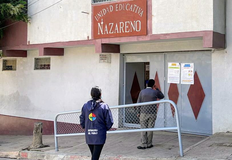 Defensoría del Pueblo gestiona devolución de libretas escolares de estudiantes de la unidad educativa Nazareno