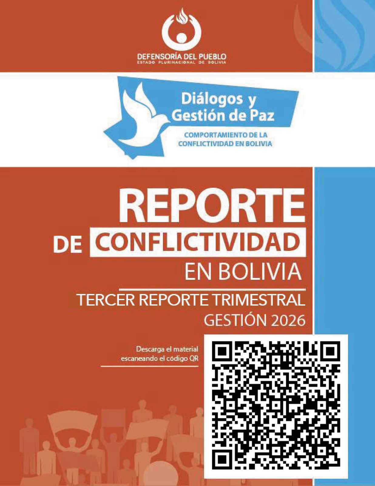 DEFENSOR DEL PUEBLO INFORMA DE 109 CONFLICTOS CON DEMANDAS DE ALIMENTACIÓN, DIÉSEL Y EMPLEO DURANTE TERCER TRIMESTRE DE 2026