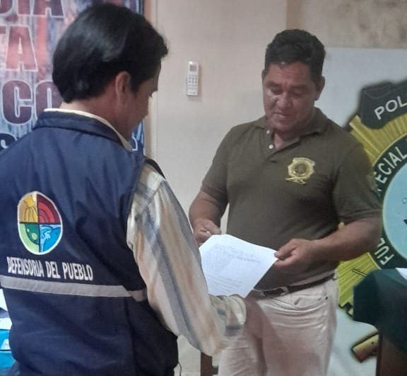 Delegación Defensorial del Beni mediante su Coordinación Riberalta, Saluda Decisión del Fiscal Departamental de admitir denuncia por posibles hechos de tortura, tratos crueles e inhumanos a Estudiantes de la Escuela Policial de Riberalta