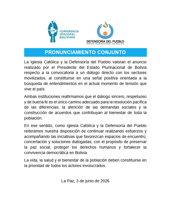 PRONUNCIAMIENTO CONJUNTO 03-06-2026