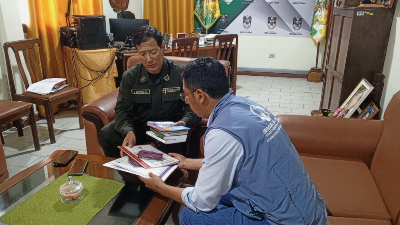 BENI: DEFENSORÍA DEL PUEBLO Y LA POLICÍA FORTALECEN COORDINACIÓN INTERINSTITUCIONAL PARA LA PREVENCIÓN DE CONFLICTOS