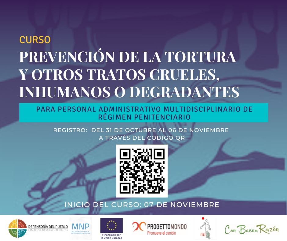 PREVENCIÓN DE LA TORTURA Y OTROS TRATOS CRUELES, INHUMANOS O DEGRADANTES PARA PERSONAL ADMINISTRATIVO MULTIDISCIPLINARIO DE RÉGIMEN PENITENCIARIO (DGRP)