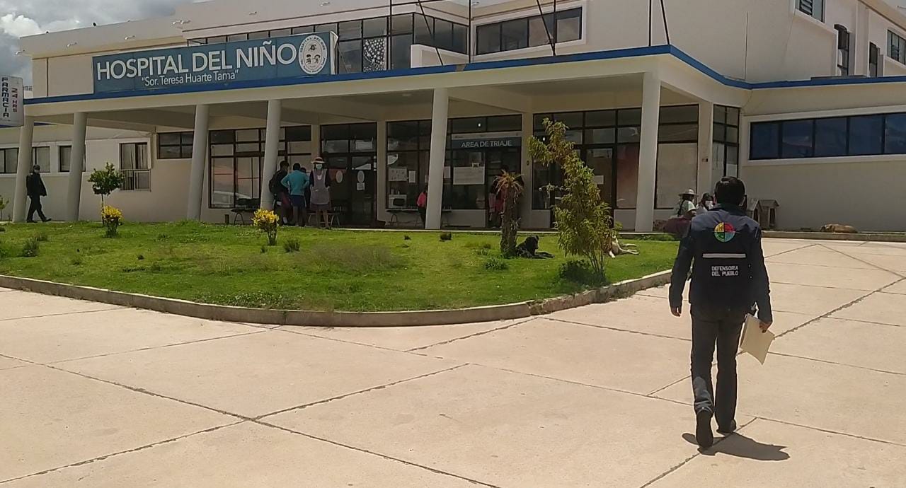 Defensoría del Pueblo denuncia que la Gobernación de Chuquisaca no contrató personal de salud para el área Covid del Hospital del Niño de Sucre