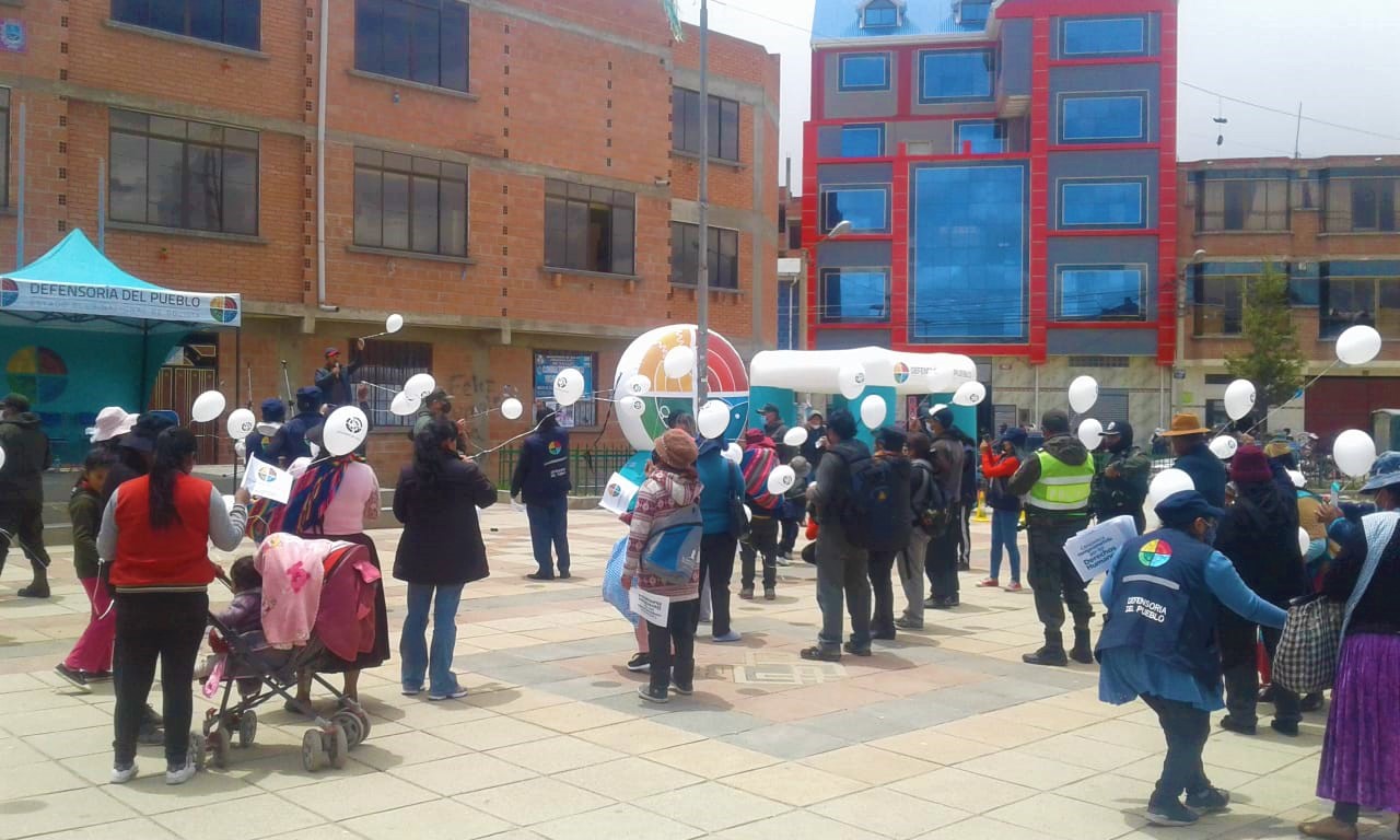 Defensoría del Pueblo conmemora los 72 años de la Declaración Universal de los Derechos Humanos en la urbe alteña