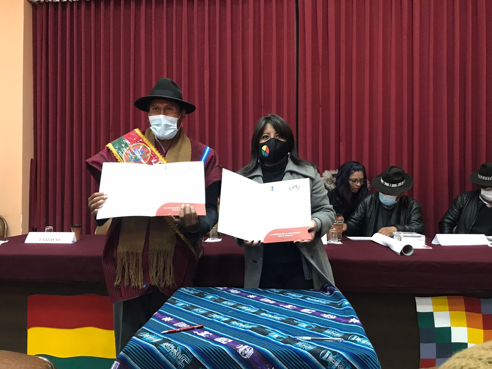 La Defensoría del Pueblo firma convenios de cooperación interinstitucional con Tiahuanacu, Guaqui y Taraco en favor de las poblaciones vulnerables