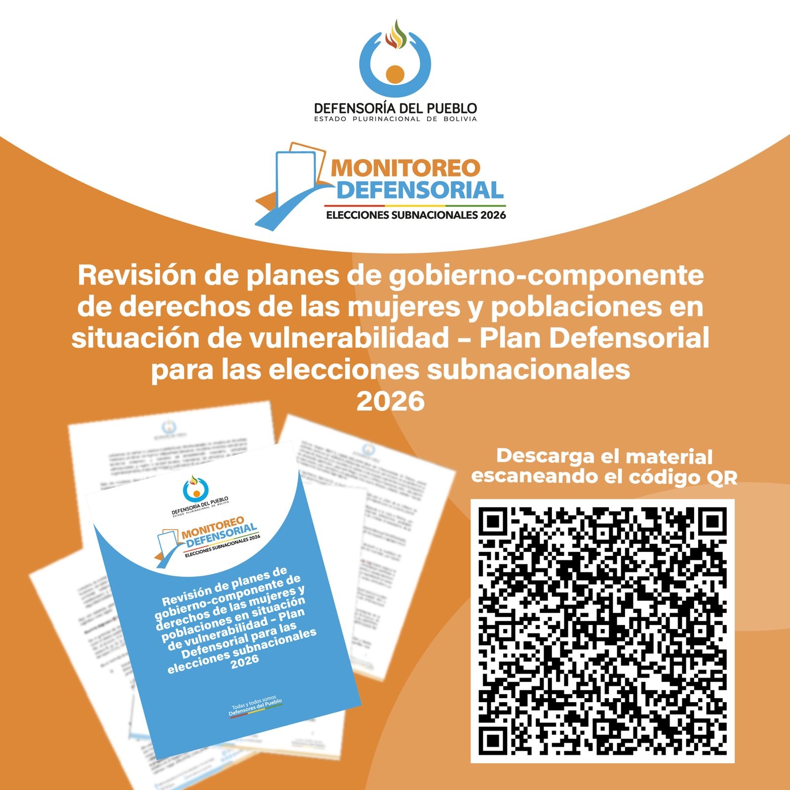 DEFENSORÍA DEL PUEBLO EXPRESA PREOCUPACIÓN POR LIMITADA INCORPORACIÓN DEL ENFOQUE DE DD.HH. EN PLANES DE GOBIERNO PARA LAS ELECCIONES SUBNACIONALES 2026