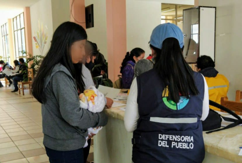 DEFENSORÍA DEL PUEBLO GESTIONA ATENCIÓN DE JOVEN MADRE Y DE SU HIJA RECIÉN NACIDA QUE FUE ABANDONADA POR SU PAREJA