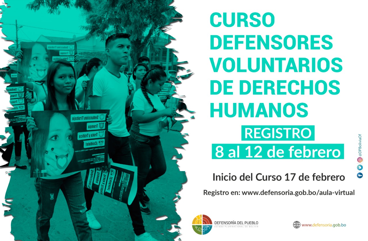 CURSO: DEFENSOR VOLUNTARIO DE LOS DERECHOS HUMANOS - V6.