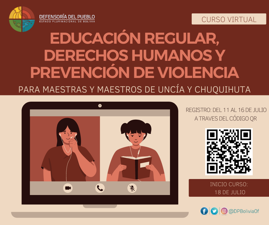EDUCACIÓN REGULAR, DERECHOS HUMANOS Y PREVENCIÓN DE VIOLENCIA (V6) - Maestras y maestros de los GAM de Uncía y Chuquihuta.