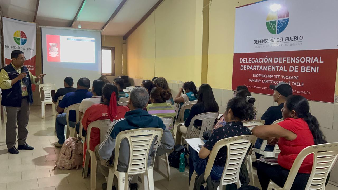 DEFENSORIA DEL PUEBLO REALIZÓ FORO DE INTERÉS CIUDADANO POR EL DERECHO A UNA VIDA LIBRE DE VIOLENCIA CON AUTORIDADES, INSTITUCIONES Y LIDERES DE ORGANIZACIONES CIVILES DEL BENI