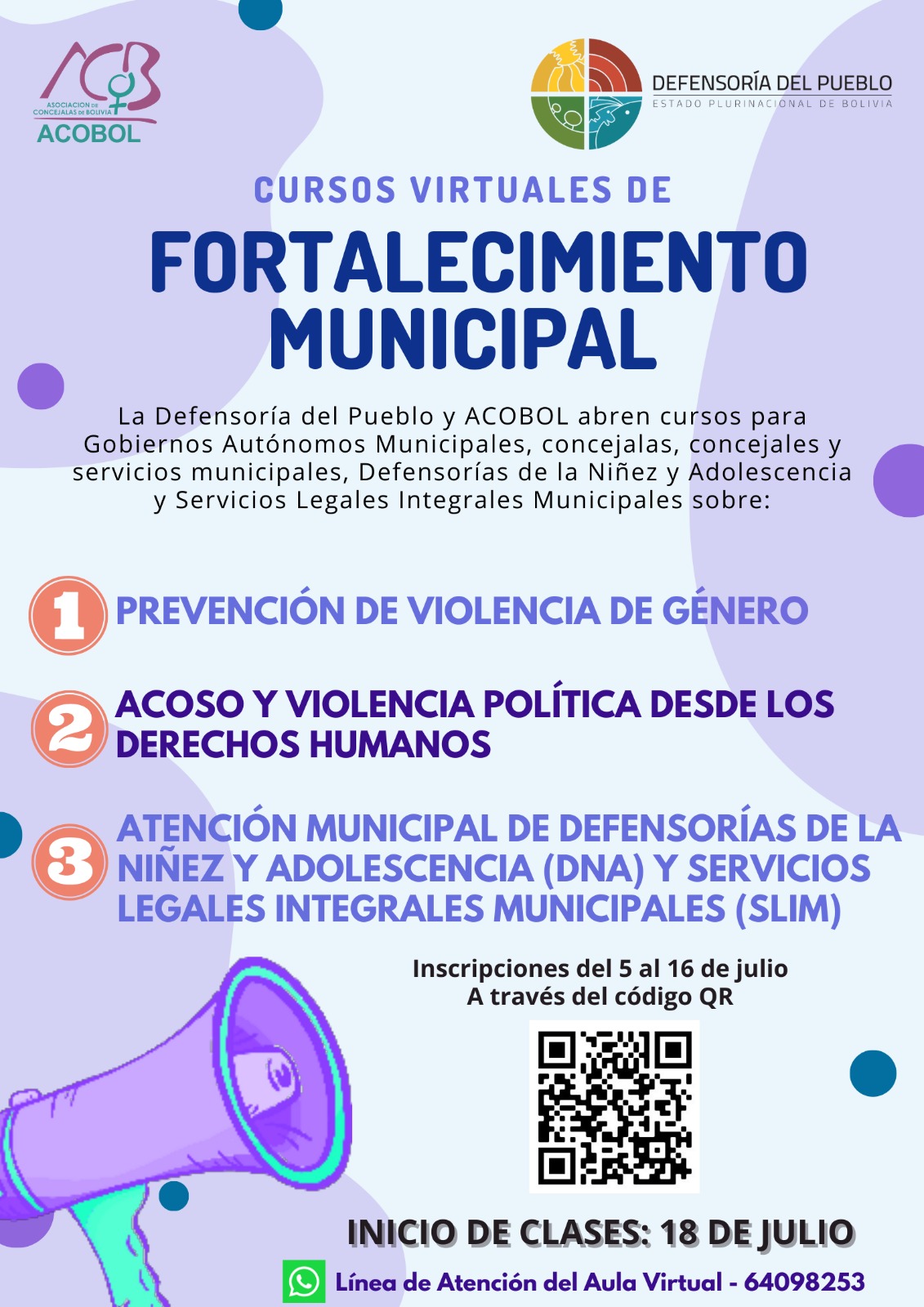 CURSO DE FORTALECIMIENTO MUNICIPAL: ATENCIÓN MUNICIPAL EN DNA Y SLIM (V6) - ACOBOL
