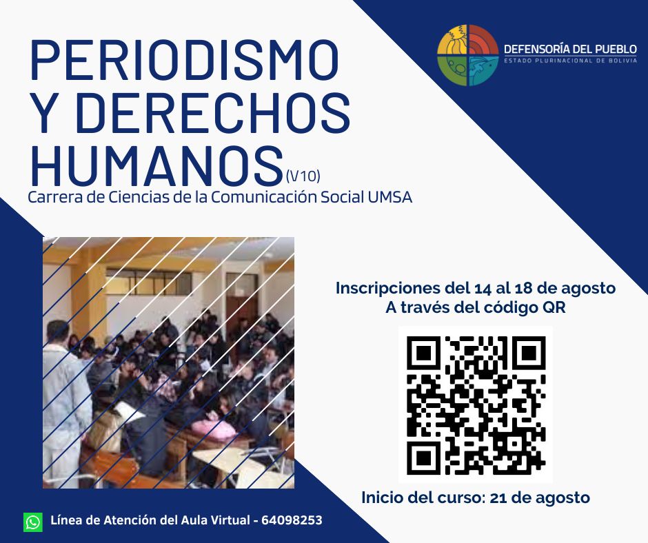 PERIODISMO Y DERECHOS HUMANOS (V10) - Carrera de Ciencias de la Comunicación Social UMSA