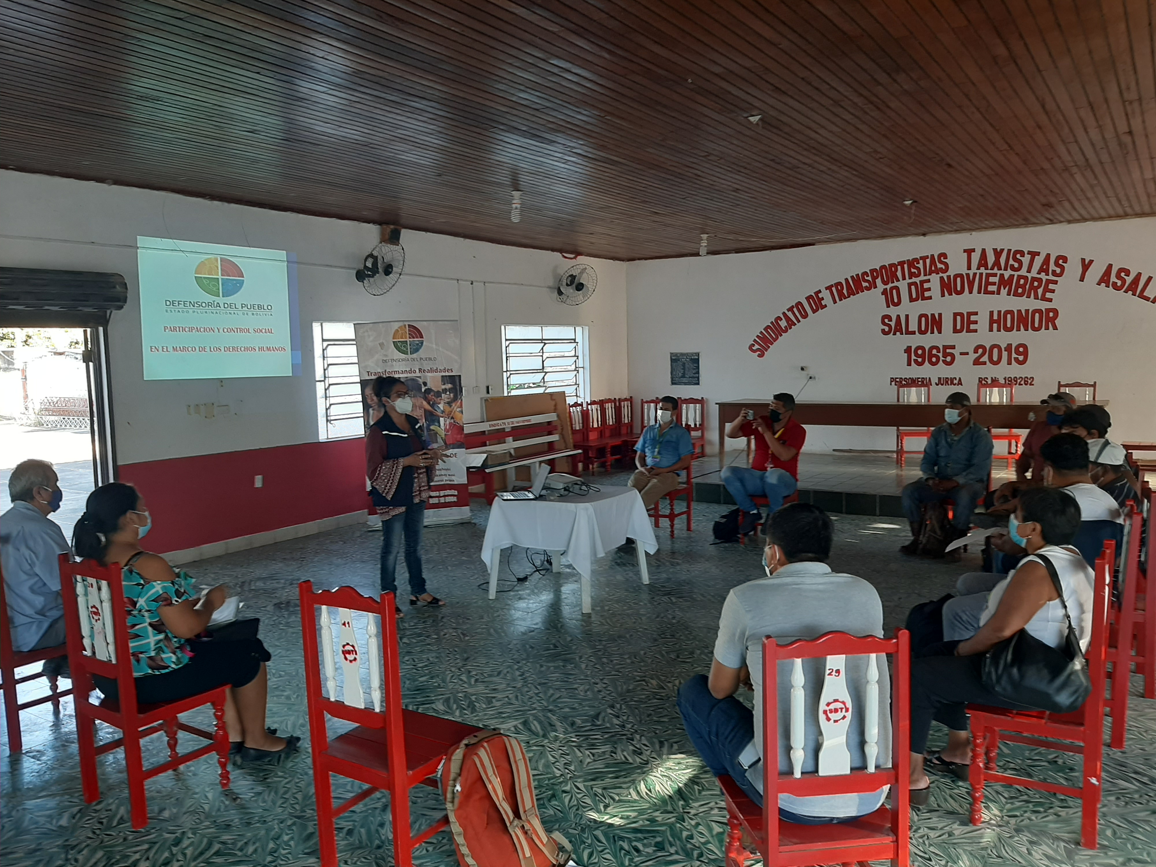 ACTORES DE LA PARTICIPACION Y CONTROL SOCIAL DE PUERTO SUAREZ PARTICIPAN EN TALLER DESARROLLADO POR LA DEFENSORIA DEL PUEBLO