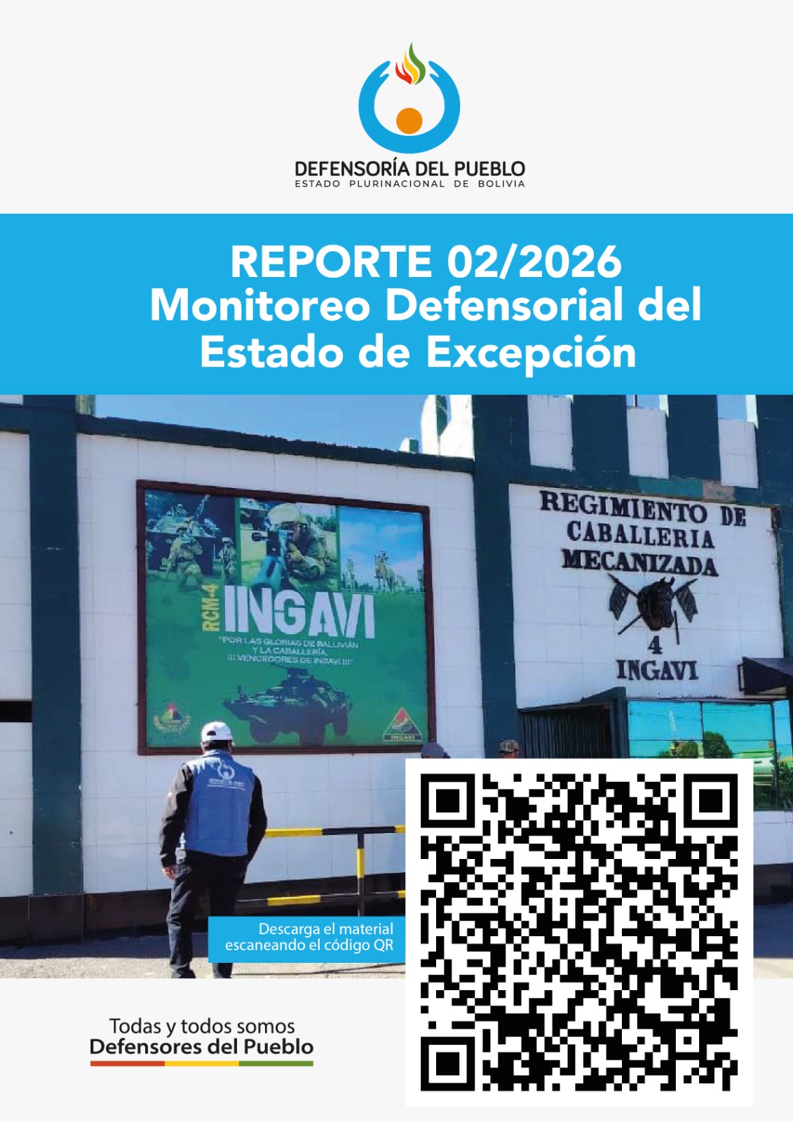 Defensor del Pueblo reporta reducción de bloqueos y monitorea el respeto de derechos humanos durante el Estado de Excepción