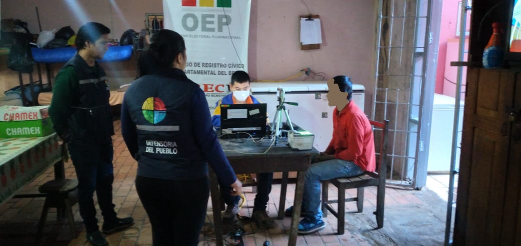 Defensoría del Pueblo posibilita empadronamiento de personas privadas de libertad en Riberalta