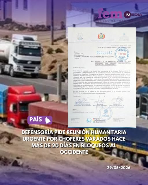DEFENSOR DEL PUEBLO REALIZA GESTIONES HUMANITARIAS PARA GARANTIZAR EL PASO DE ÓXIGENO MEDICINAL Y MONITOREA CONFLICTOS EN LA PAZ, EL ALTO Y COCHABAMBA