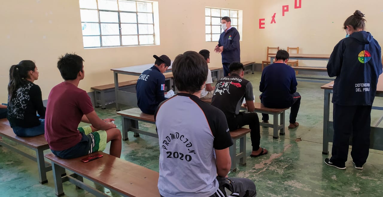 Defensoría del Pueblo capacita a estudiantes del distrito 7 del municipio de Sucre, en temática de Derechos Humanos