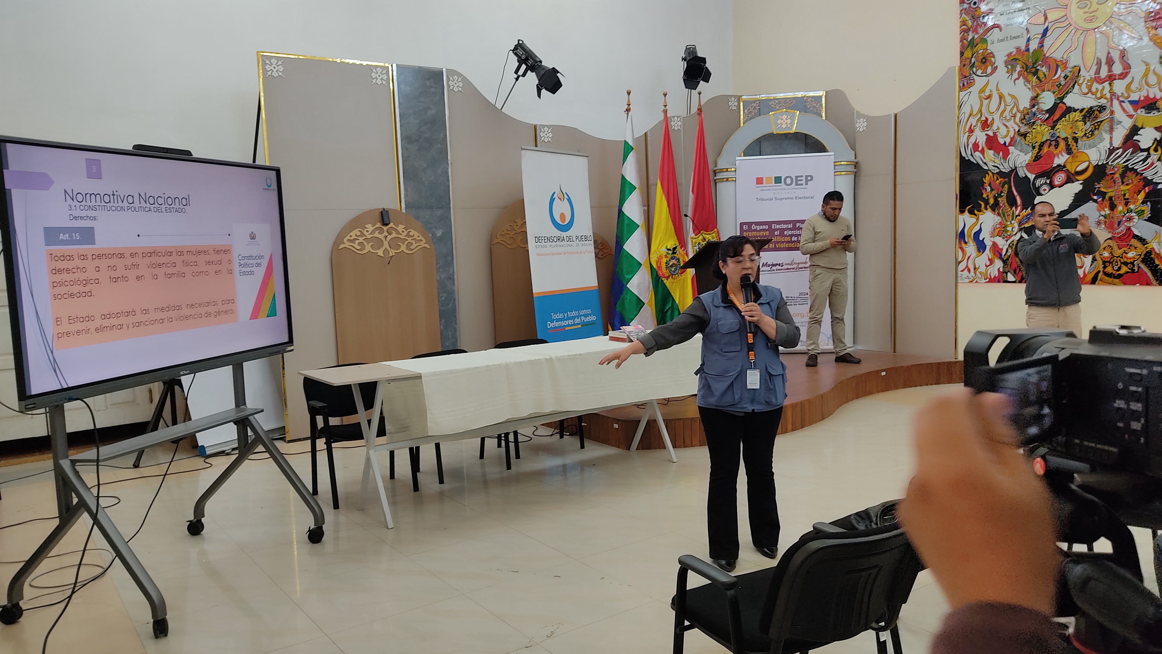 INSTITUCIONES EN POTOSÍ FORTALECEN CAPACIDADES PARA PREVENIR EL ACOSO Y LA VIOLENCIA POLÍTICA EN EL MARCO DE LAS ELECCIONES SUBNACIONALES