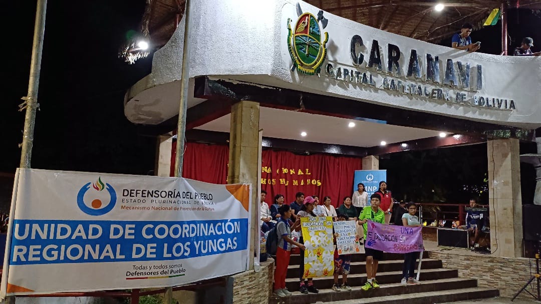 DEFENSORÍA DEL PUEBLO CONMEMORA 77 AÑOS DE LA DECLARACIÓN UNIVERSAL DE LOS DERECHOS HUMANOS CON EXPRESIONES CULTURALES EN CARANAVI