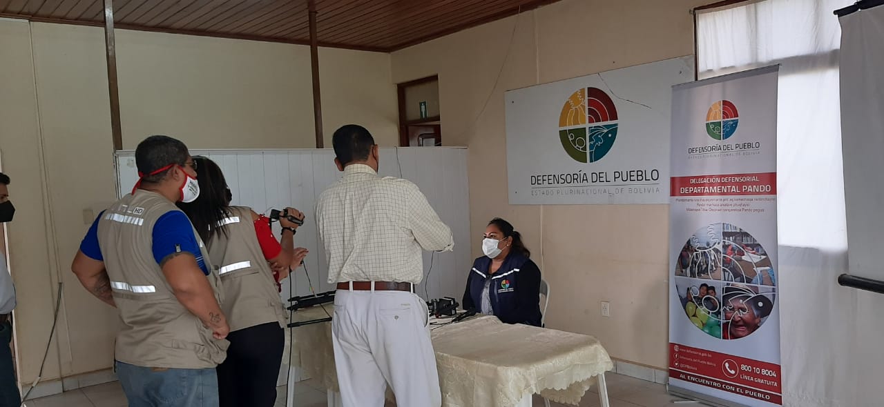 LA DEFENSORÍA DEL PUEBLO EN PANDO LLAMA A LA POBLACIÓN PANDINA A EMITIR SU VOTO EN EL MARCO DEL RESPETO Y LA TOLERANCIA