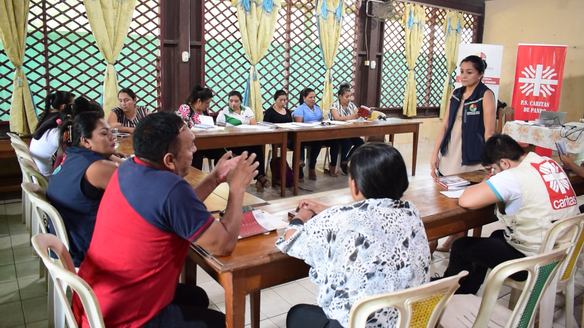 LA DELEGACIÓN DEFENSORIAL DE PANDO CARITAS Y FISCALÍA DEPARTAMENTAL REALIZAN TALLERES DE FORTALECIMIENTO MUNICIPAL DE CAPACIDADES PARA DNNA Y SLIMs