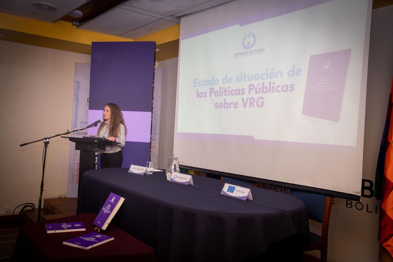 Defensoría del Pueblo identifica fallas estructurales en la implementación de la Ley 348 y emite recomendaciones a 40 instituciones del Estado