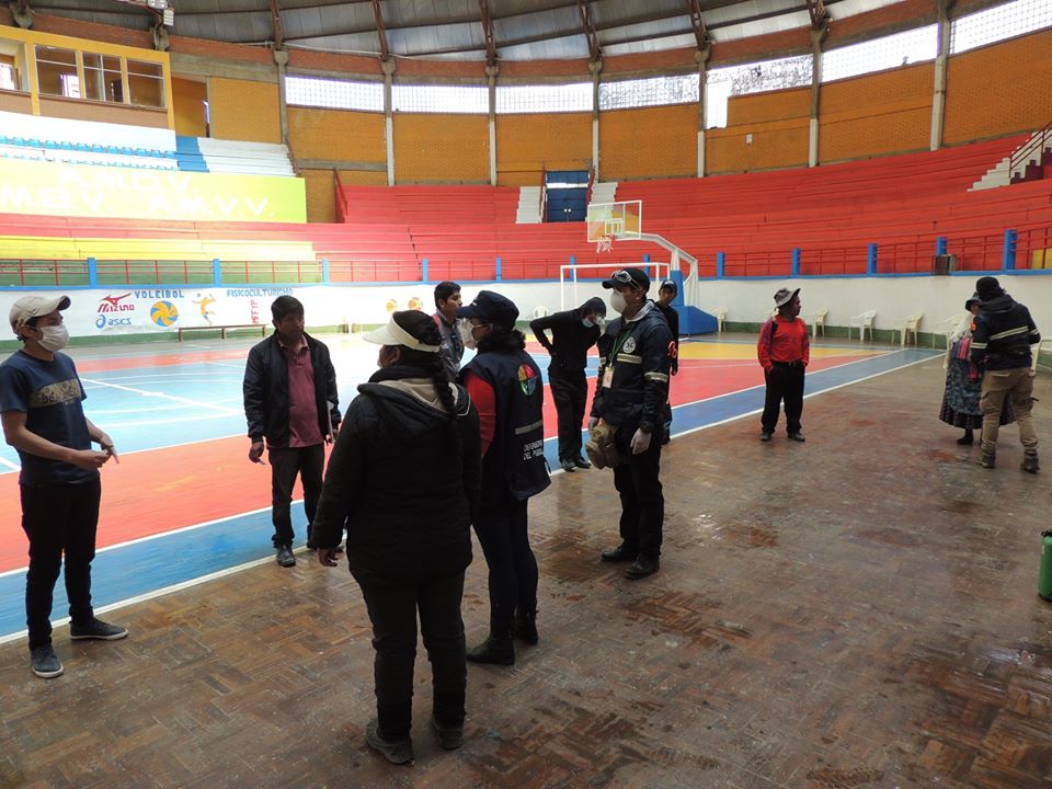 VERIFICACIÓN DEFENSORIAL EVIDENCIA QUE COLISEO DE VIACHA ES HABILITADO PARA ARRESTADOS INFRACTORES DE LA CUARENTENA