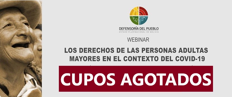WEBINAR: DERECHO DE LAS PERSONAS ADULTAS MAYORES EN EL CONTEXTO DEL COVID-19.