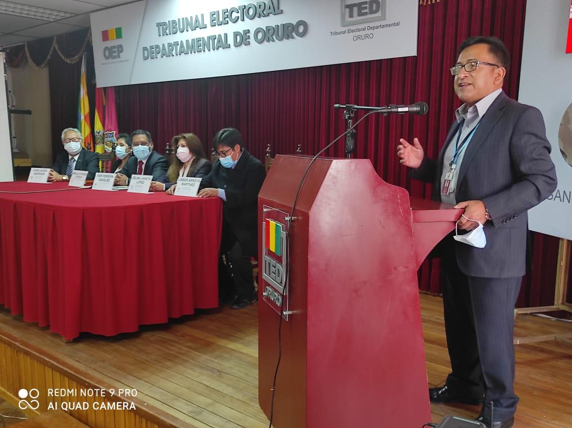 TRIBUNAL ELECTORAL RECONOCE A DEFENSORÍA DEL PUEBLO EN ORURO