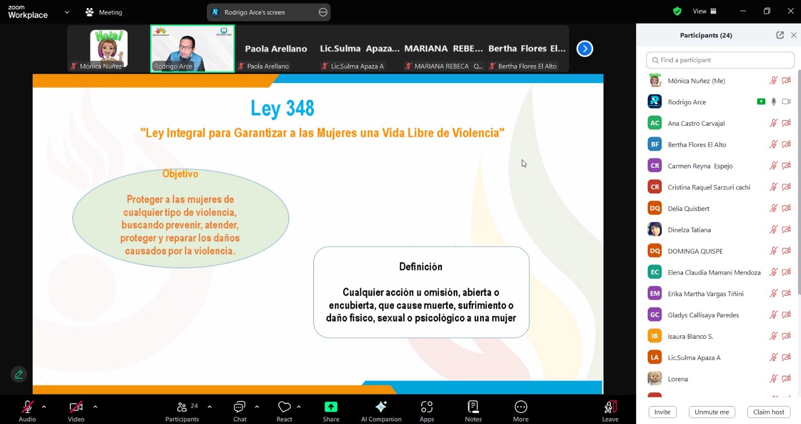 DEFENSORÍA DEL PUEBLO CULMINA WEBINARS DE CAPACITACIÓN A PROMOTORAS COMUNITARIAS CONSTRUCTORAS DE PAZ