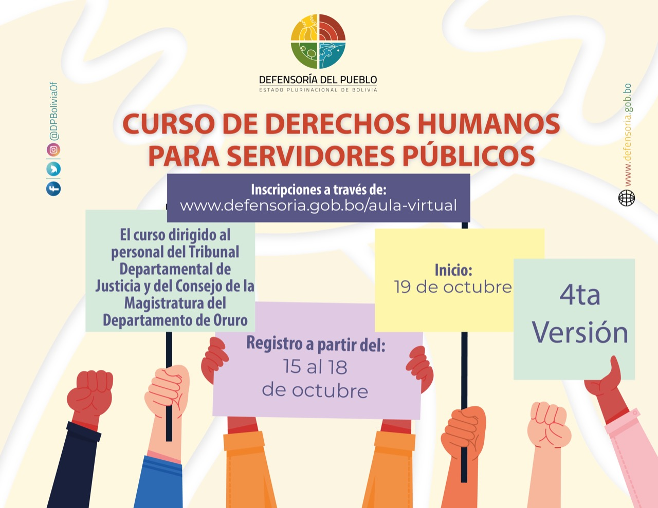 DERECHOS HUMANOS PARA SERVIDORES PÚBLICOS (V4) - ORURO