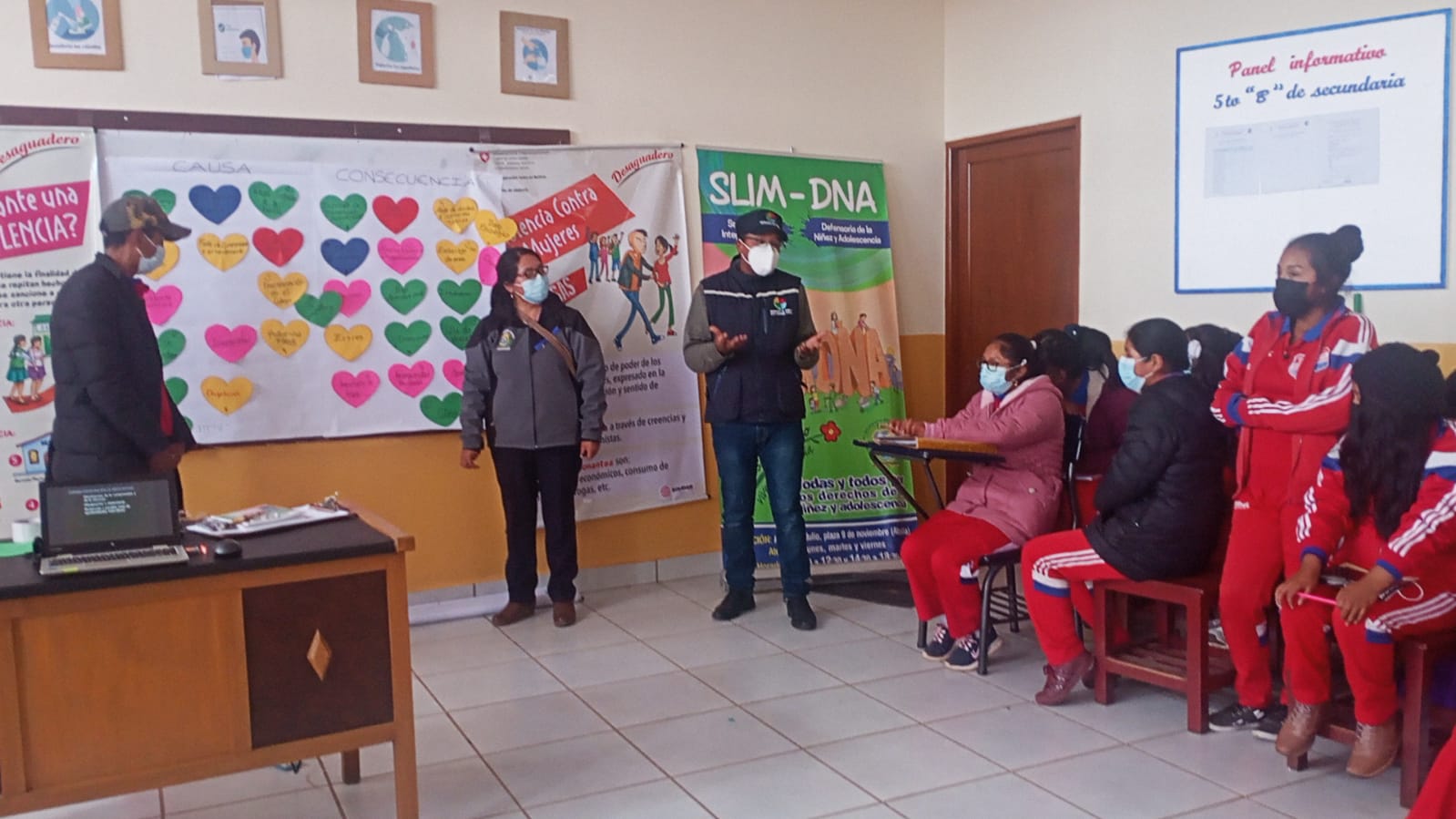 Defensoría del Pueblo realiza talleres sobre prevención de la violencia y la trata y tráfico con estudiantes de Desaguadero