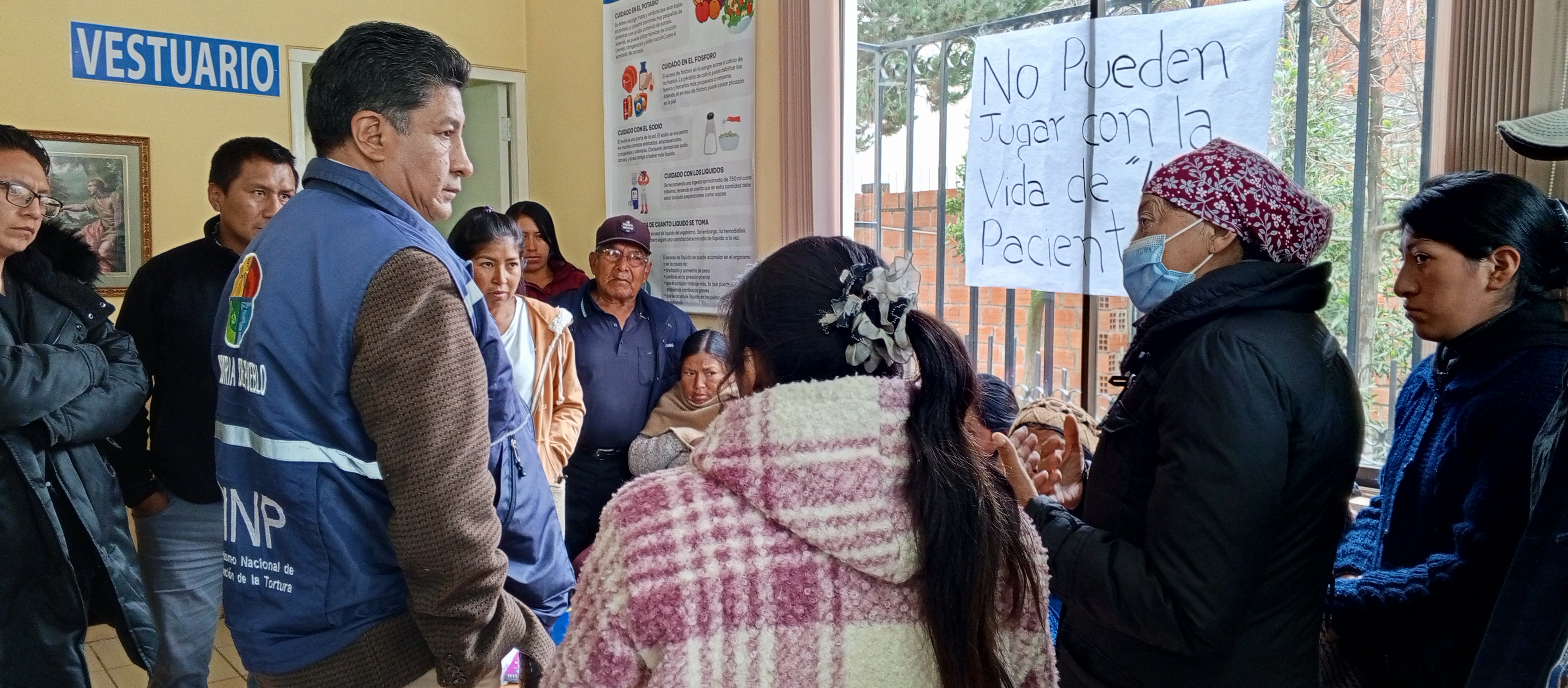 EL ALTO: DEFENSORÍA DEL PUEBLO INTERVIENE PARA EXTENDER ATENCIÓN A PACIENTES RENALES, ANTE RIESGO DE CIERRE DEL CENTRO DE SALUD “SAN JUAN BAUTISTA"